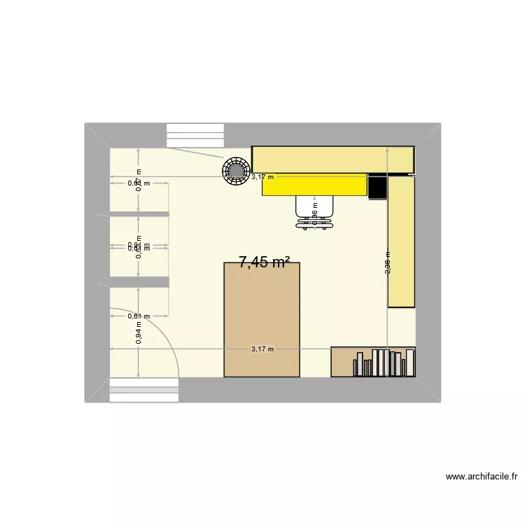 atelier couture. Plan de atelier couture. Plan de