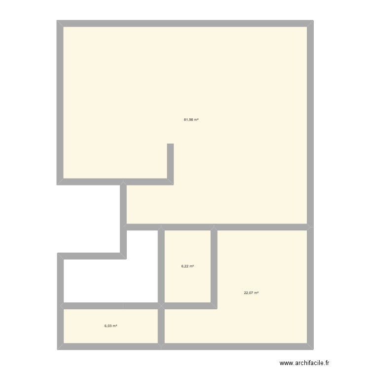 Projet Nice. Plan de 4 pièces et 116 m2