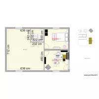 Plan 1 &eacute;tage 2