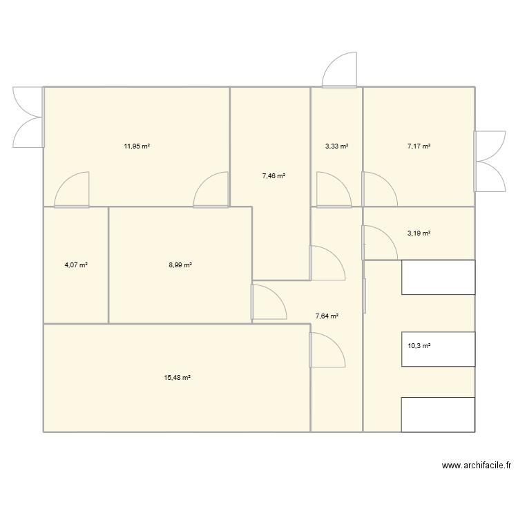fromagerie grange. Plan de 10 pièces et 80 m2
