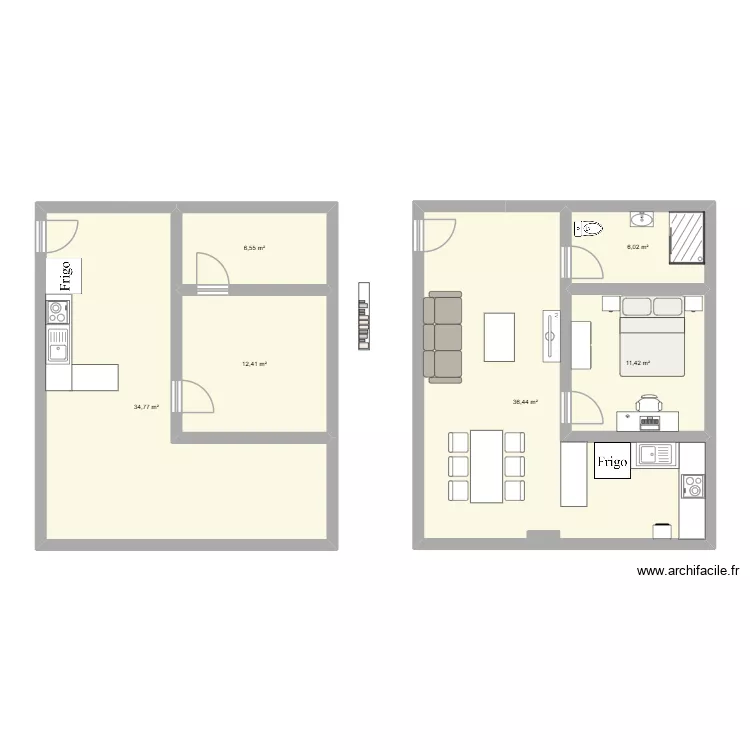 Appart Arques V2. Plan de 6 Pièces et 108 m² Appart Arques V2. Plan de 6 Pièces et 108 m²
