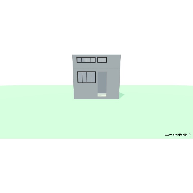 Mur cuisine dernière version. Plan de 2 pièces et 17 m2