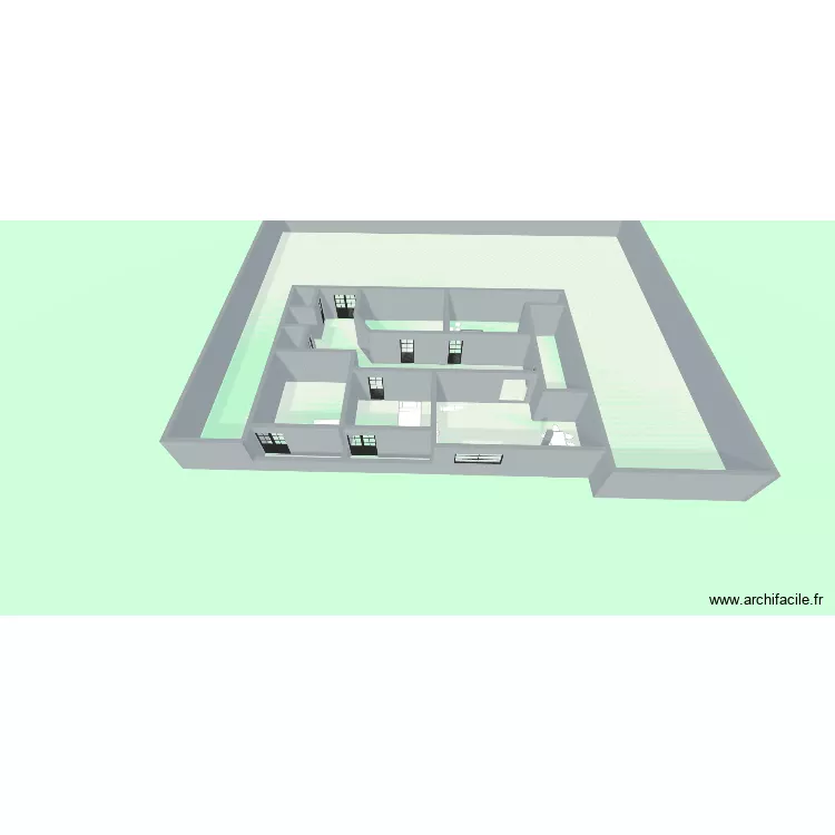 R+1. Plan de 11  et 528 m²
