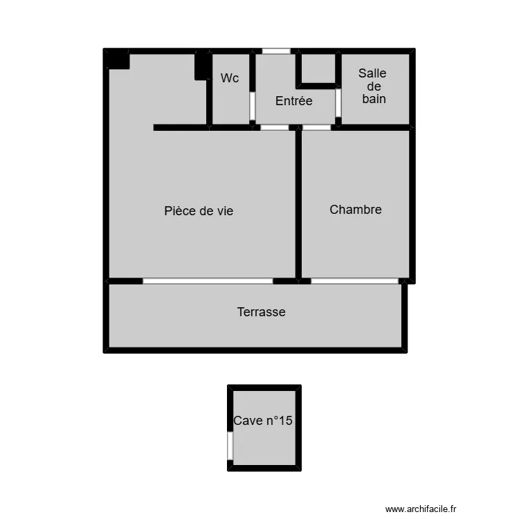 Marmin termites. Plan de 10  et 34 m²