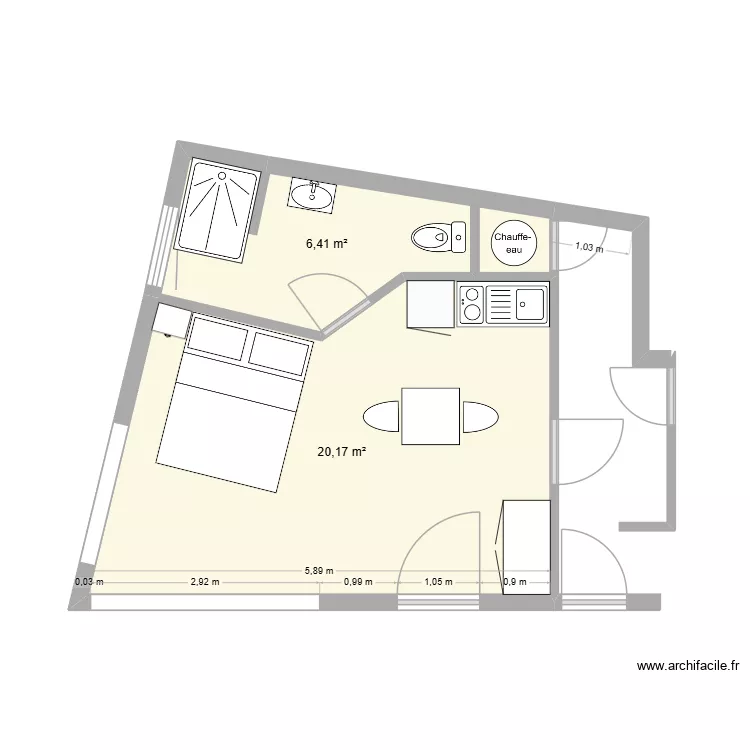 rez de chaussée. Plan de 2 et 27 m² rez de chaussée. Plan de 2 et 27 m²