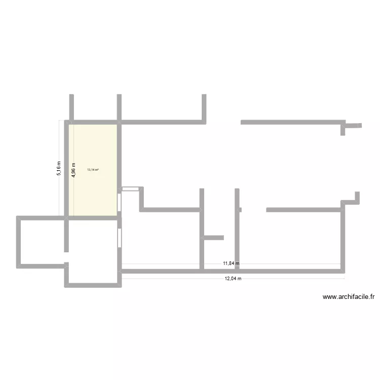 Olivier cave. Plan de 1 et 13 m² Olivier cave. Plan de 1 et 13 m²