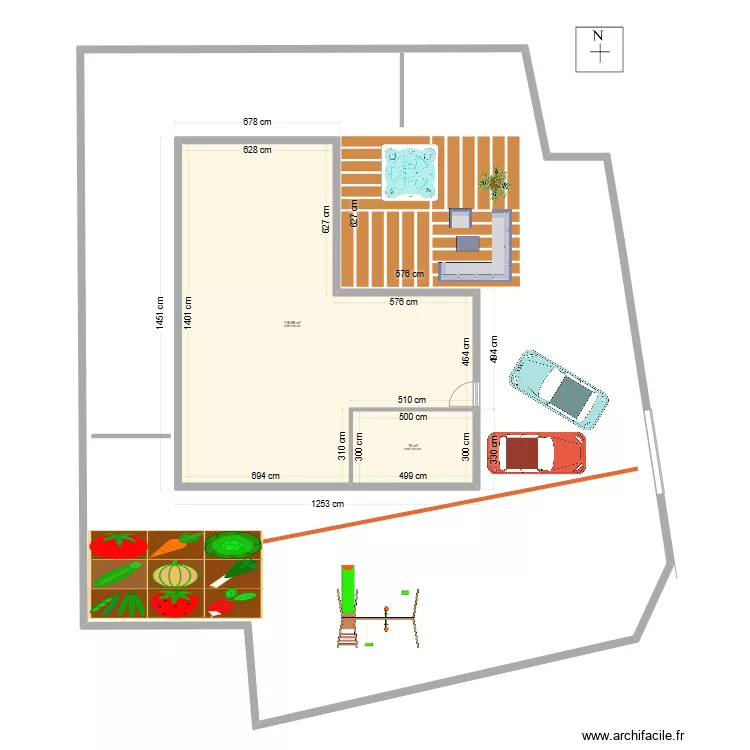 terrain. Plan de terrain. Plan de