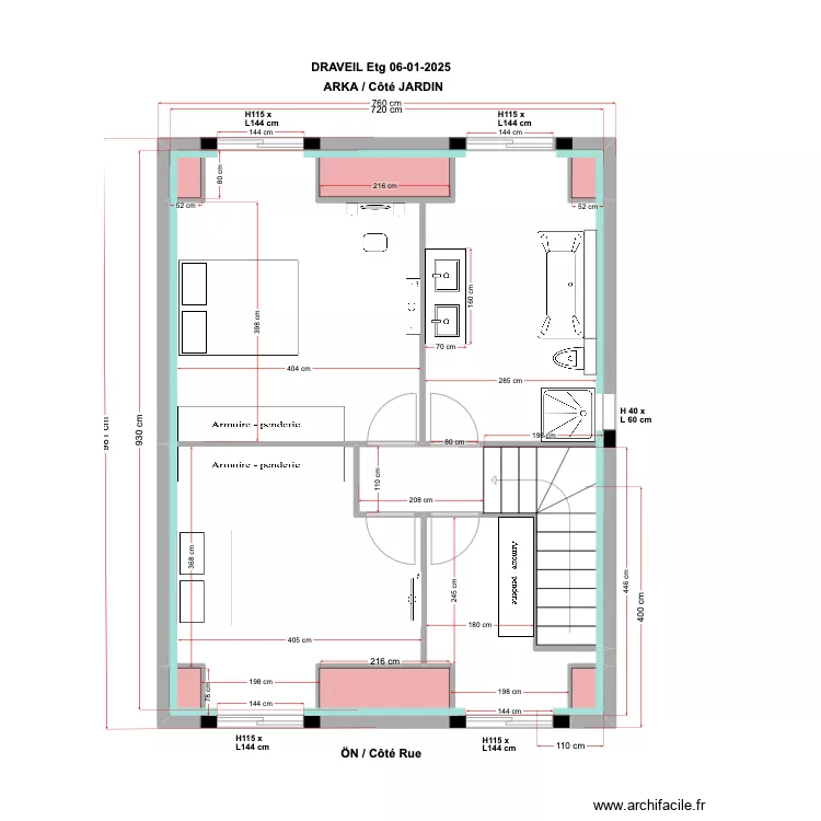 Etage DRAVEIL 06 01 2025. Plan de 