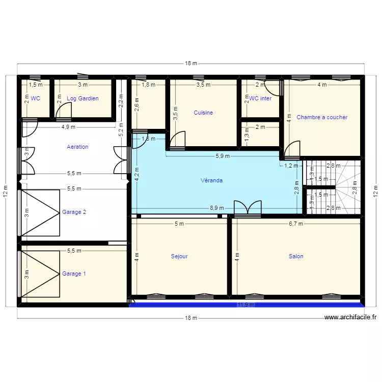 Plan 18X12 Clien 46 08 94 78. Plan de 