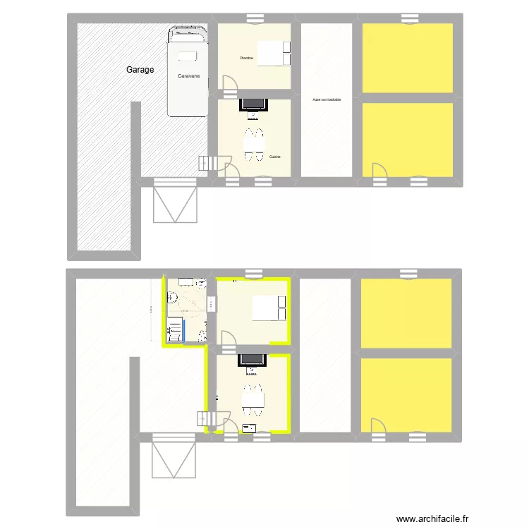 PILLOT. Plan de 15  et 343 m²