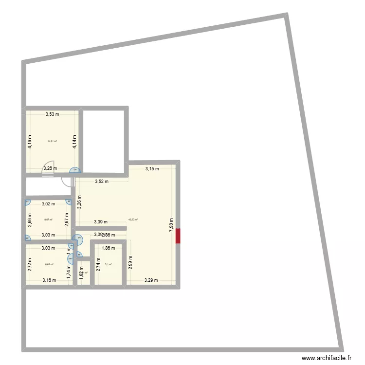 LA MEDE2. Plan de 6  et 78 m²