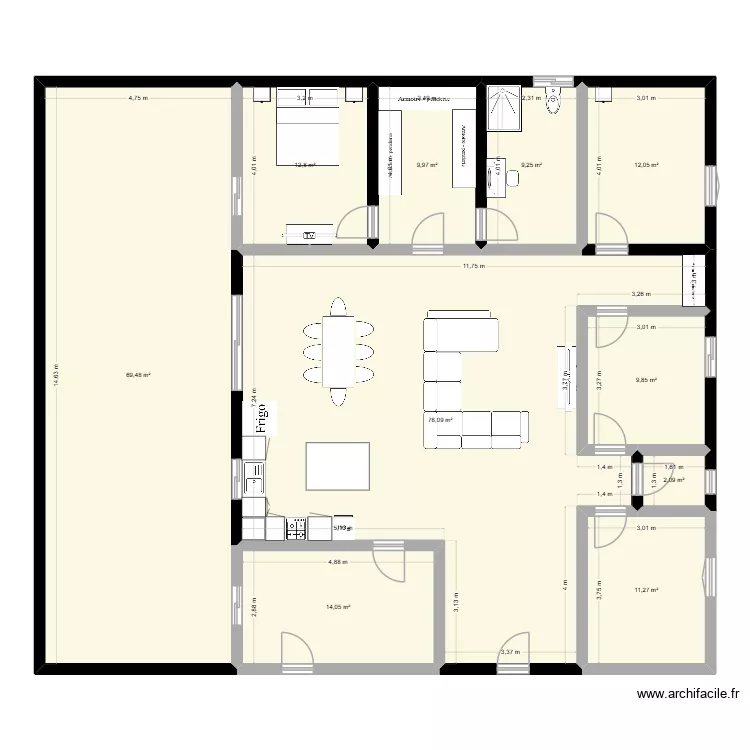 maison st jean. Plan de 