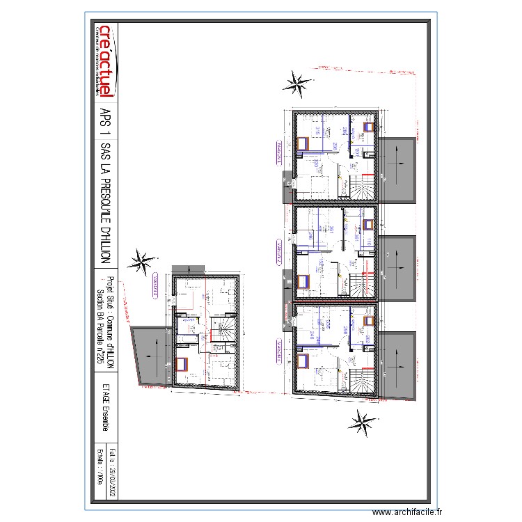 SAS PRESQU'ILE ETAGE. Plan de 0 pièce et 0 m2