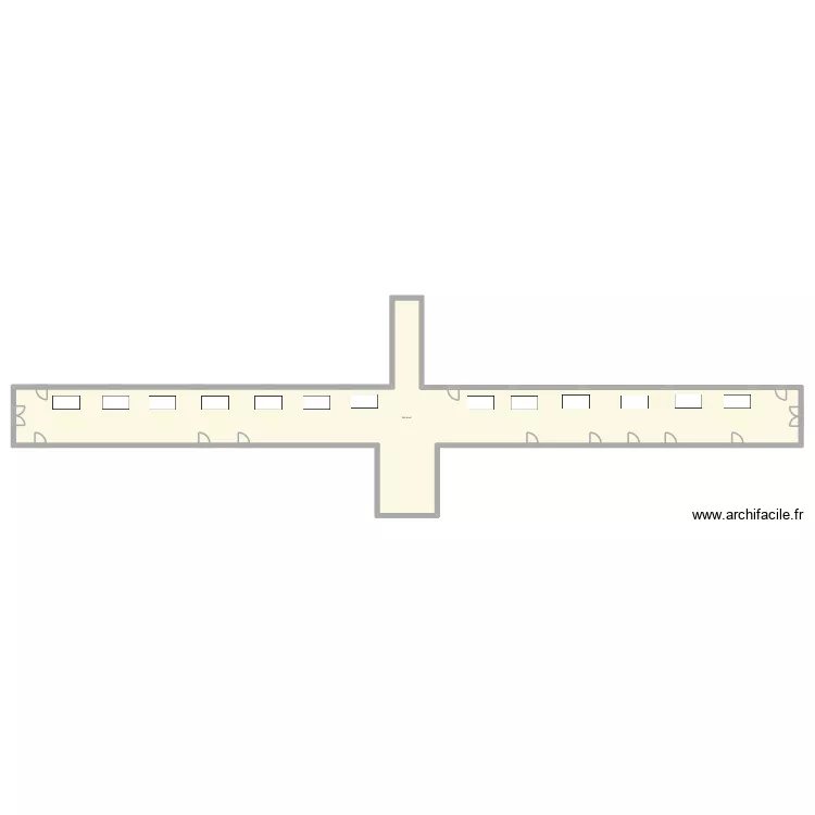 march&eacute; de l'artisana. Plan de 1 pièce et 261 m²