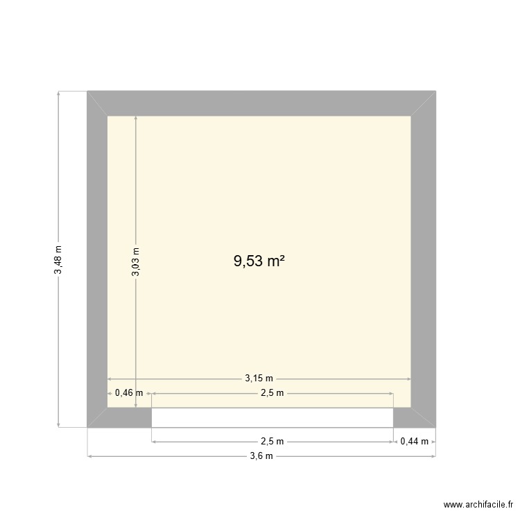 abris de jardin ghiso. Plan de 1 pièce et 10 m2