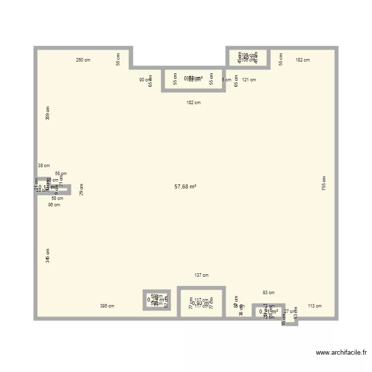 toiture plate 3 rois. Plan de 