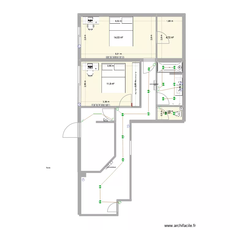 fessy double. Plan de 4 et 32 m² fessy double. Plan de 4 et 32 m²