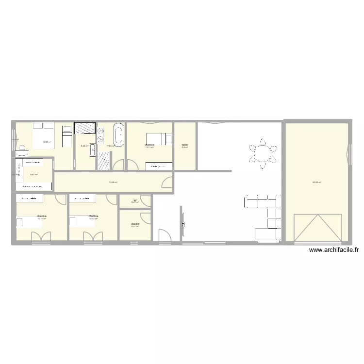 aurel clara. Plan de 14  et 137 m²