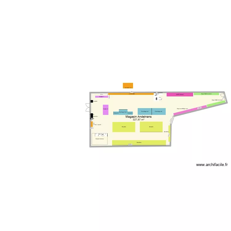 magasin andelnans 1.1. Plan de 