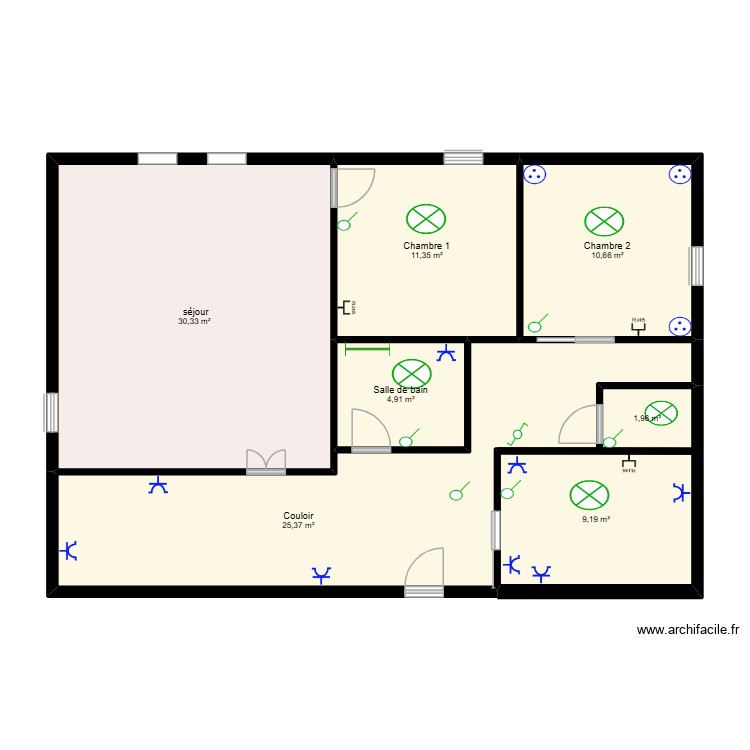 TP archifacile Sohan. Plan de 0 pièce et 0 m2