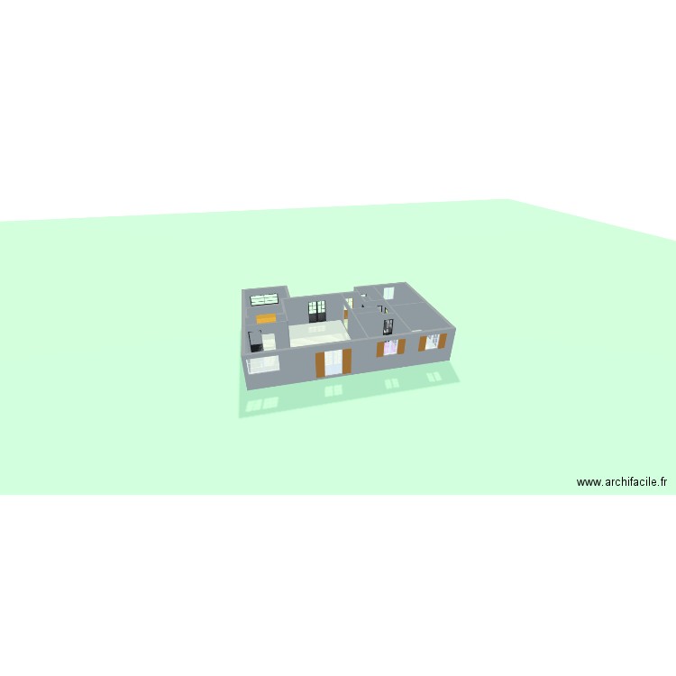 Pavillon PLV V3. Plan de 10 pièces et 110 m2
