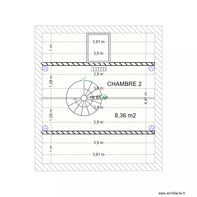 grenier. Plan de 1 pièce et 16 m² grenier. Plan de 1 pièce et 16 m²