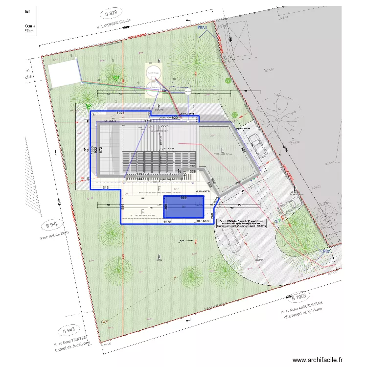 P2025-PlanDeMasse. Plan de 3 pièces et 432 m²