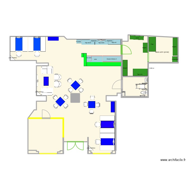 Bar Esport  2026. Plan de 10 pièces et 120 m2