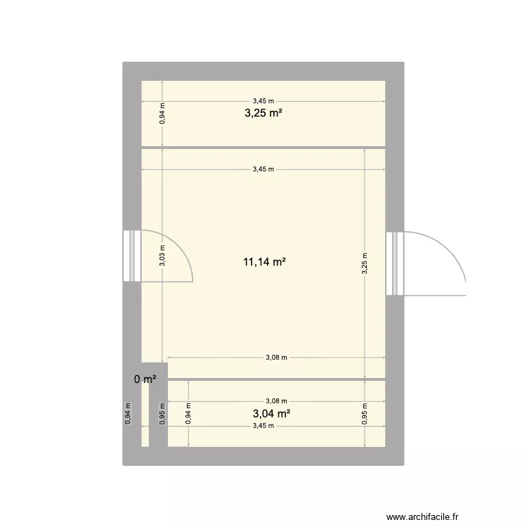 Combles Mesures. Plan de 