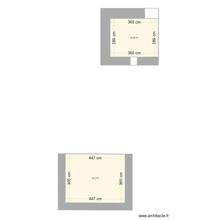 Ecurie poug. Plan de 