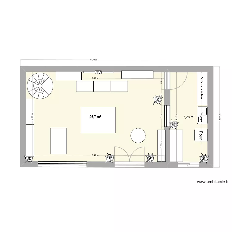 am&eacute;nager un point de vente. Plan de 