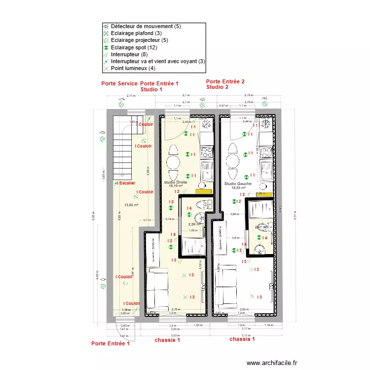 immeuble 1 RDC V2-c 2 Eclair studios. Plan de 