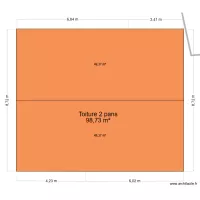 Plan maison T3 version 4 escalier