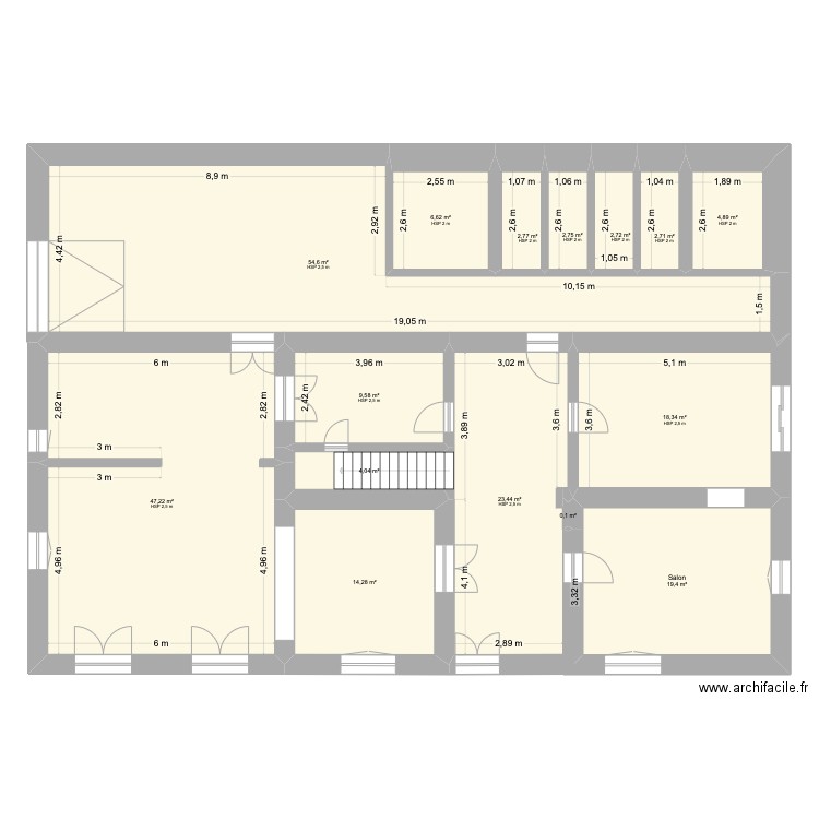 maisonv3. Plan de 32 pièces et 432 m2