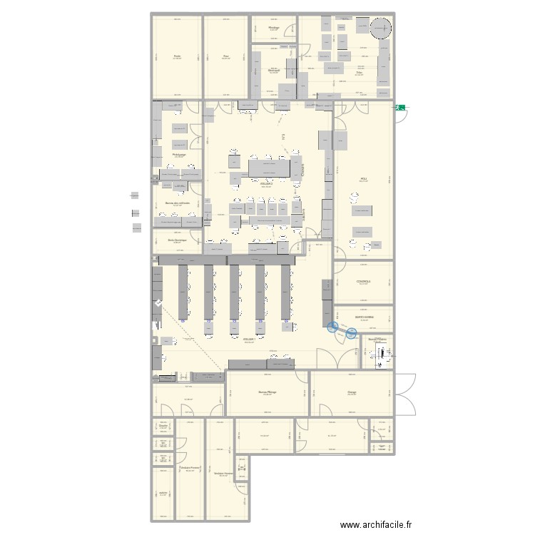 plan TRIBO 20240425. Plan de 31 pièces et 573 m2