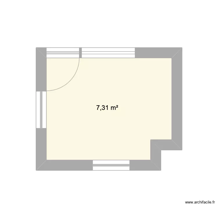 Cuisine Plan. Plan de 1  et 7 m²