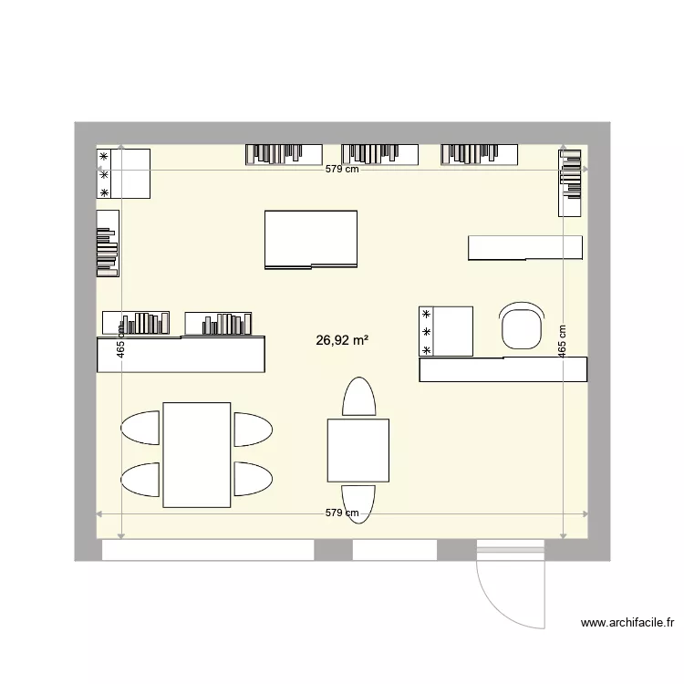 epicerie. Plan de 1 et 27 m² epicerie. Plan de 1 et 27 m²