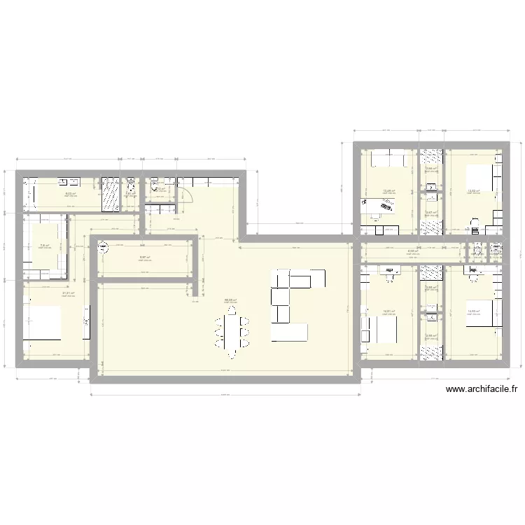 MAISON F6 T. Plan de 