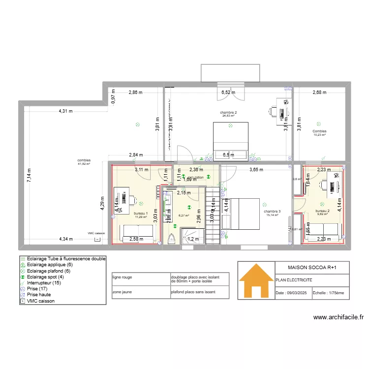 SOCOA ETAGE. Plan de SOCOA ETAGE. Plan de