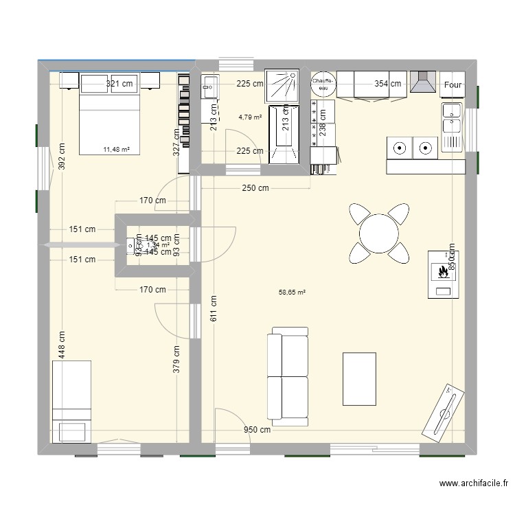 Maison TOURVES. Plan de 0 pièce et 0 m2