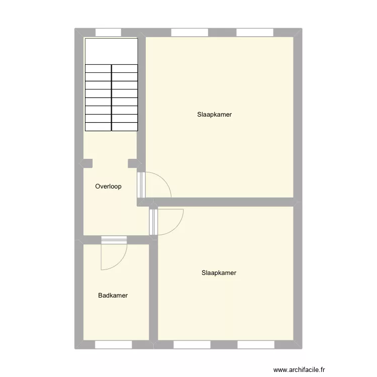 Ronse Olifantenstaraat 18 - 1e verdieping. Plan de 
