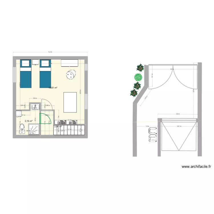 1er &eacute;tage. Plan de 