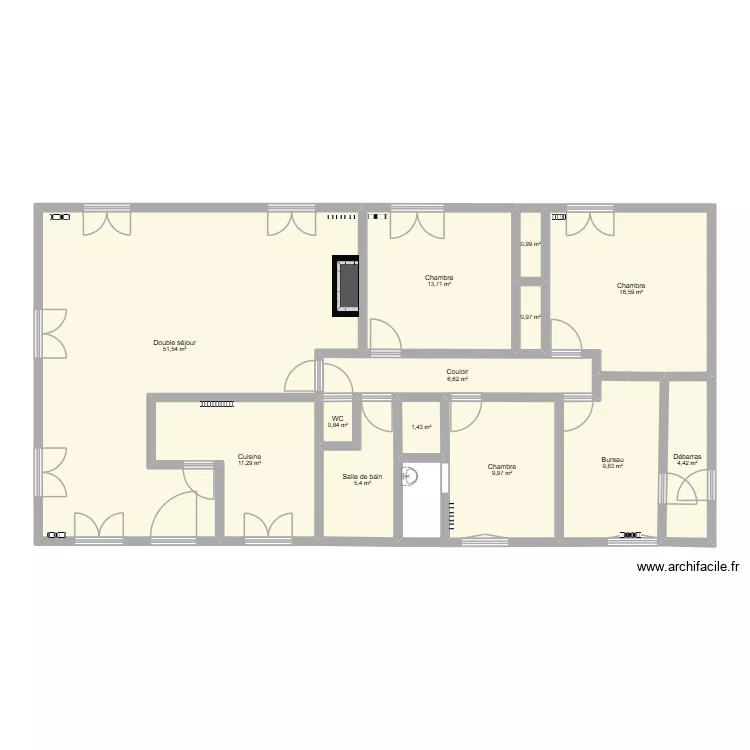 12 chemin Bornais. Plan de 13 et 134 m² 12 chemin Bornais. Plan de 13 et 134 m²