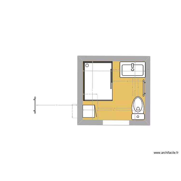 sdb_coul. Plan de 1 et 3 m² sdb_coul. Plan de 1 et 3 m²