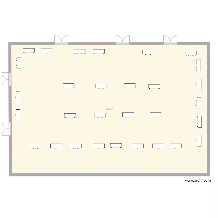 Disposition Journ&eacute;e des m&eacute;tiers. Plan de 