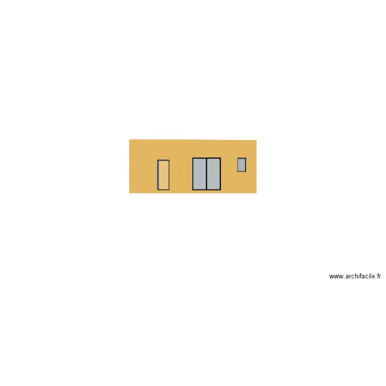 Extension 3. Plan de 2 pièces et 29 m2