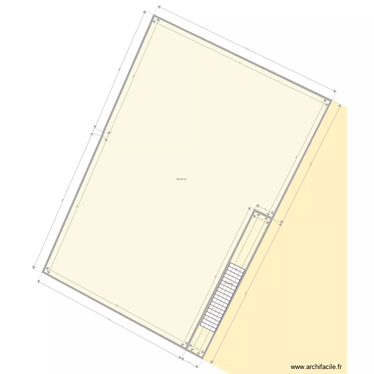 plan labo chemin batelier. Plan de 4  et 420 m²