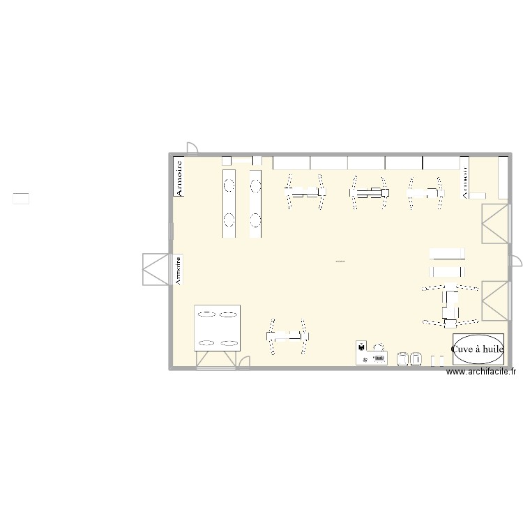 plan garage. Plan de 1 pièce et 412 m2