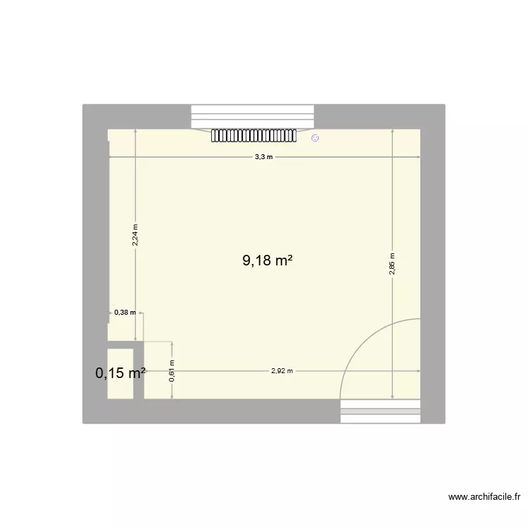 cuisine. Plan de 2 Pièces et 9 m² cuisine. Plan de 2 Pièces et 9 m²