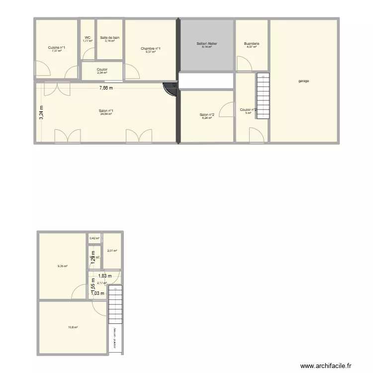 maison brem v3. Plan de 